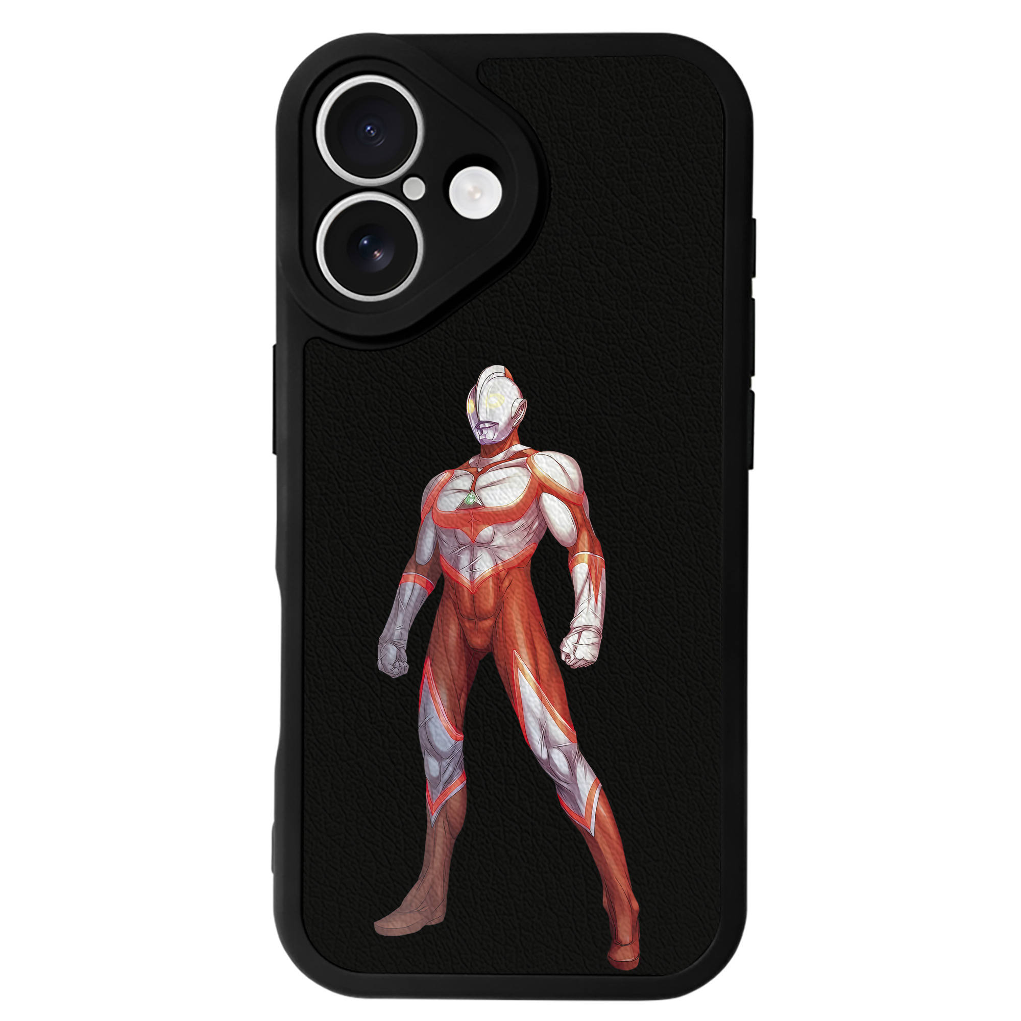 （画像用） ウルトラマン Ultraman 【iPhone 16シリーズ対応】シリコンスマホケース（レザー調） 材質：シリコン
